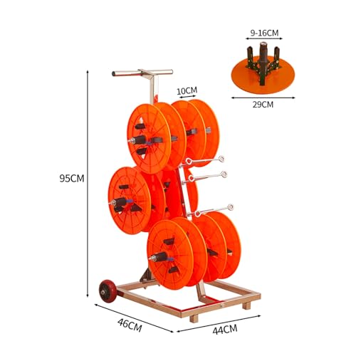 Carrete de Almacenamiento de Cables Resistente y Soporte Industrial Duradero 3