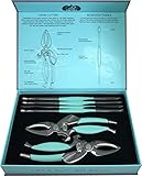 Toadfish Crab & Lobster Seafood Tool Set - Includes 2 Crab & Lobster Shell Crackers/Cutters & 4 Seafood Forks/Picks