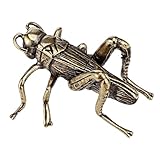 Figura de metal de cricket: regálela como de vacaciones a familiares, amigos, compañeros de clase, colegas, etc., una obra de arte novedosa en su hogar, puede enviársela a sus amigos, figura de latón