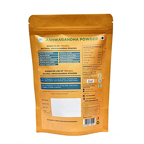 Image of Ashwagandha Herbal Powder |Anxiety and Stress Relief | Helps Boost Strength(100 gm))