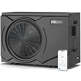 MICOE 35,000 BTU Smart Swimming Pool Heat Pump, Electric Pool Heater for 12,000 Gallons Above Ground & Inground Pools, App-Controlled Heating & Cooling, 220–240V