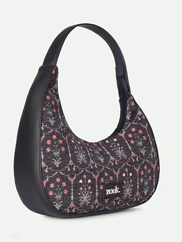 Image of ZOUK Pixi Small Shoulder Bag | Vegan Leather Evening Bag for Women with Shoulder Strap, Zip Closure & Water-Resistant Lining | Stylish Handcrafted Purse |