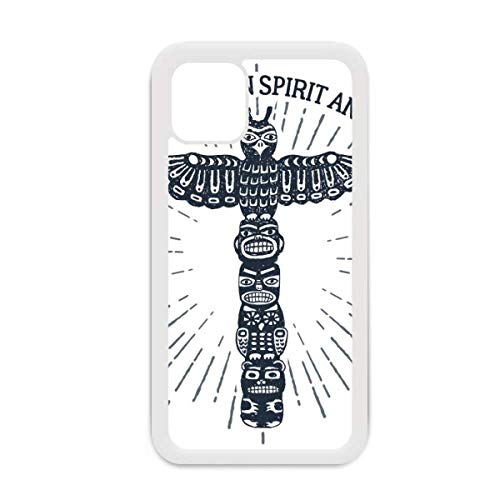 Coque iPhone 12 Pro Max hibou Égypte blanche pour éviter les rayures au dos du téléphone