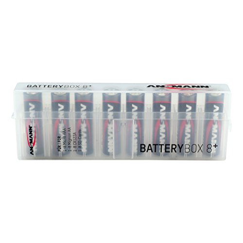 Caja para pilas recargables AA AAA estuche protector Ansmann almacenamiento 4