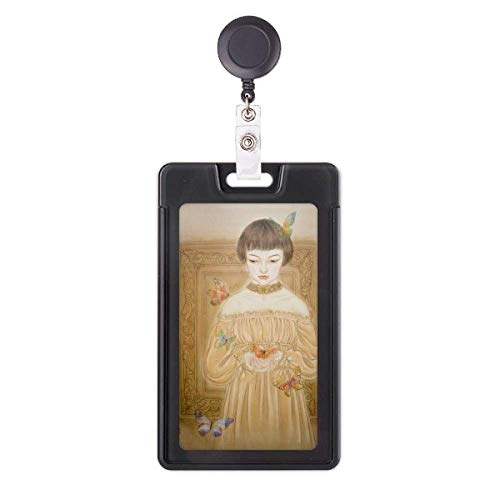 Porte-badge rétractable papillon parfait au bureau en robe chinoise