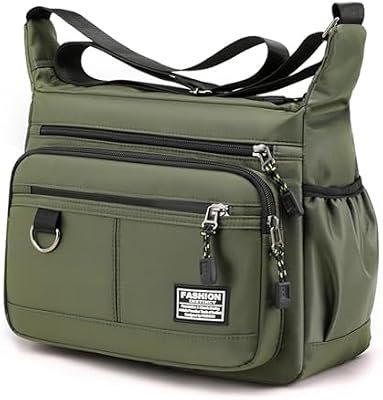 Crossbody Bag with Multiple Pockets – Unisex Messenger Satchel for Travel & Work