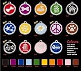 Punk Hollow Country Kennel, LLC Custom Engraved Stainless Steel with Enamel Red Dingo Pet ID Tag ~ Small