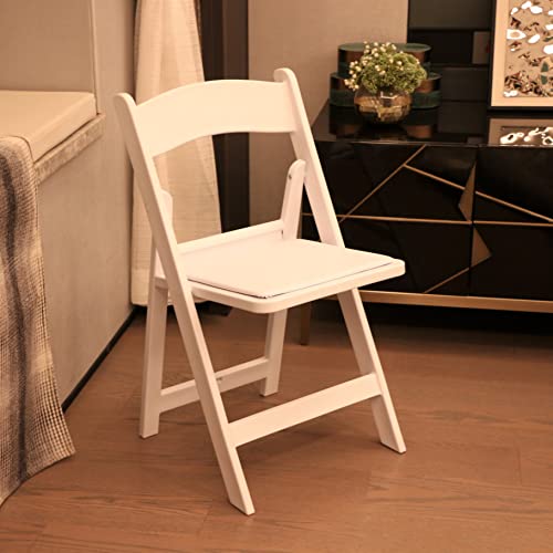 Image of BTEXPERT 30 Pack Resin Folding Chair Vinyl Padded Seat Indoor Outdoor Lightweight Set for Home Event Party Picnic Kitchen Dining Church School Weddings