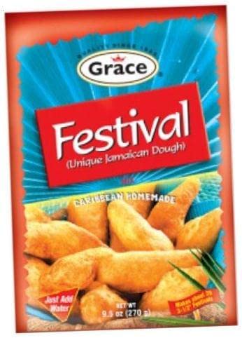GRACE FESTIVAL MIX (UNIQUE JAMAICAN DOUGH) 9.5OZ 2PK