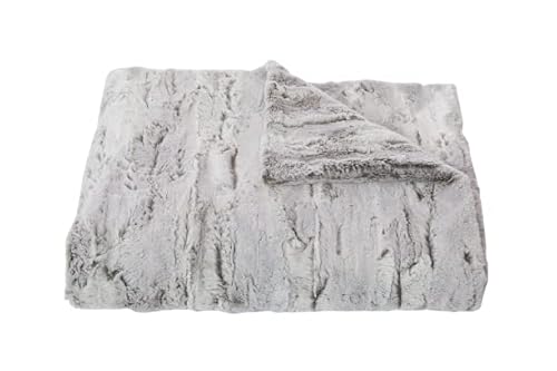 Tourance Aspen Throw (Silver) Luxurious, Fluffy And Ultra Soft Throw Blanket, Extra Warm Winter Throw For Sofa Or Bed, (45” X 60”) #TOP21
