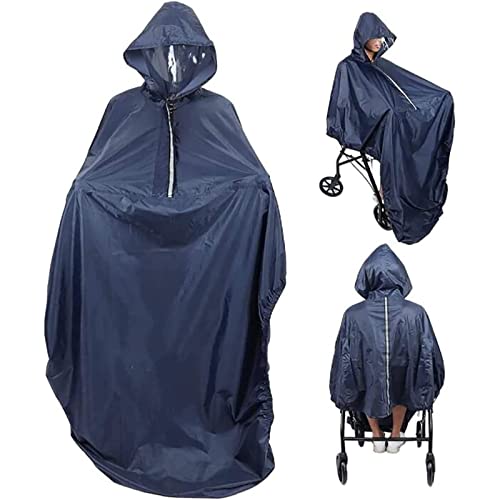 Imperméable pour fauteuil roulant avec élastiques de maintien bas