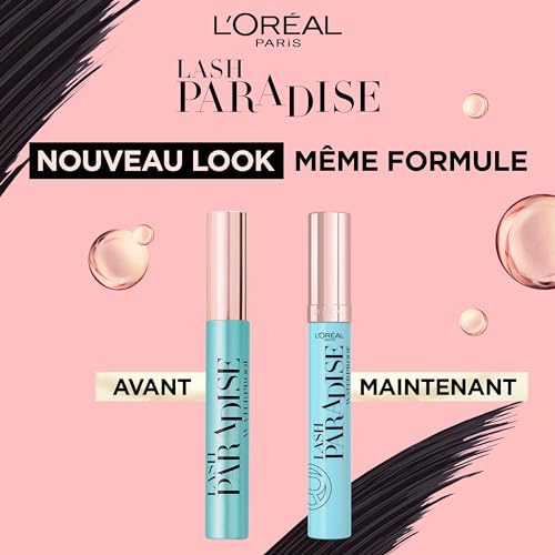 L'Oréal Paris Lash Paradise Étanche Volume Mascara, 6.7 ml, 01 Noir