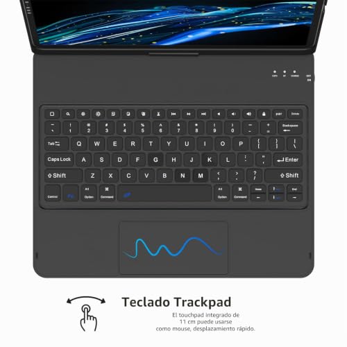 Funda giratoria premium para iPad Pro 12.9 pulgadas con trackpad fluido 4