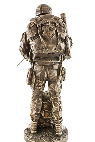 Hapipi SS-Y-8087 Ytc Paratrooper 13 Inch Bronzed Resin Military Statue #8087 Modern Era Paratrooper thumb #3