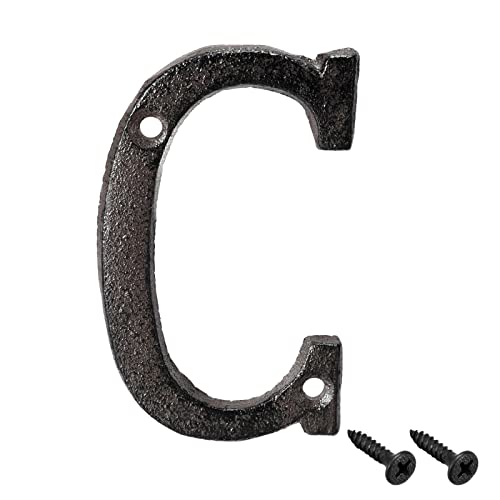 Tool parts House Letter - 3 Inch Cast Iron Letter C for Home Hotel Mailbox Address Sign