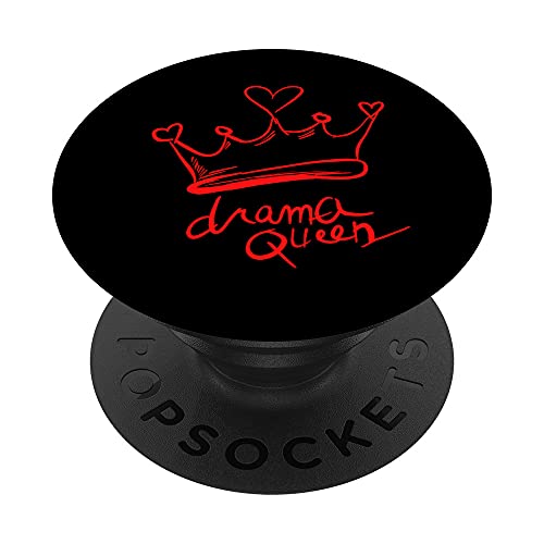 Funny Drama Queen Drama Lover Gift PopSockets PopGrip Intercambiable