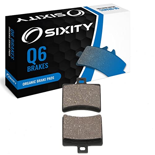 Sixity Q6 Rear Organic Brake Pads for CPI GTR 150 1 Pin Front 2005-2009