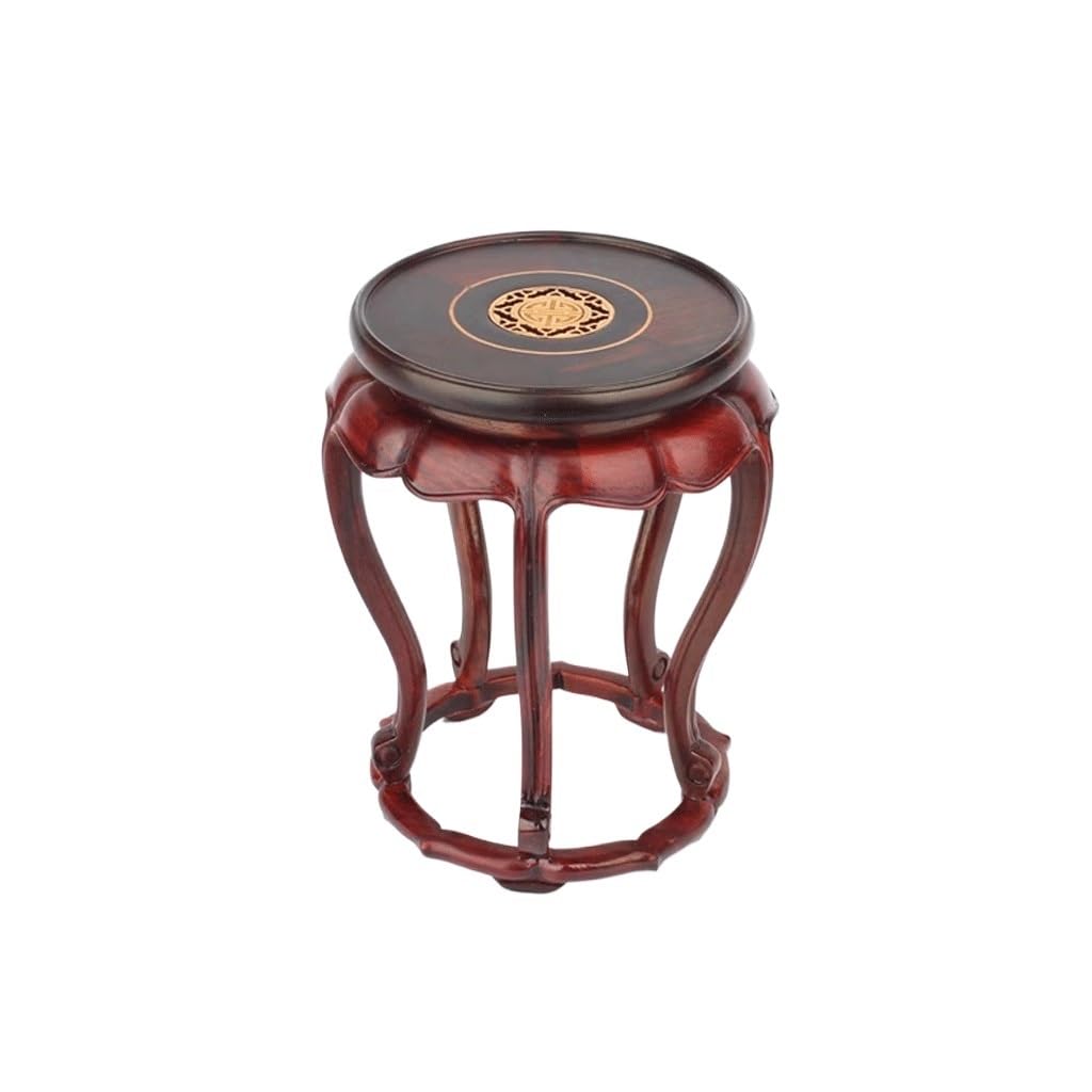 MPOPO Bonsai Pedestal Wooden Buddha Vase, Bonsai Teapot, Solid Round Base, Flower Stand Vase Display Stands Pedestal Base