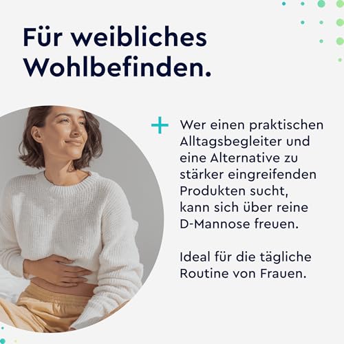 D-Mannose hochdosiert 2000mg - reine D Mannose pro Tagesportion - 180 Kapseln aus pflanzlicher Quelle - vegan, laborgeprüft & ohne Zusätze, in Deutschland entwickelt