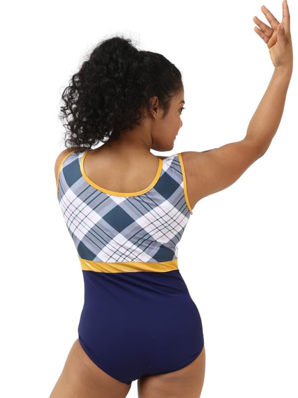 Image of IKAANYA Girls /Women Sleeveless Leotard - Ideal for Gymnastics, Dance, Yoga, Acrobatics or Performance (Toddlers, Kids, Adults)