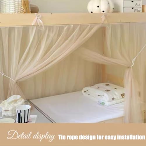 Zanzariera per letto a castello, rete resistente per letti matrimoniali/matrimoniali, ideale per la decorazione della camera da letto degli studenti e la protezione contro gli insetti
