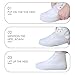 Adorila Silicone Waterproof Shoe Covers, Anti-Slip Anti-Friction and Portable Waterproof Shoe Covers for Outdoor Home Travel Rain Boots (White, 2XL)