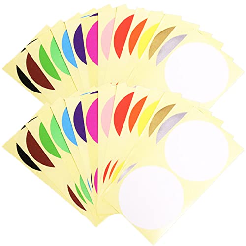 HIRAISM カラーラベル シール 丸型 カラー14種 28枚セット