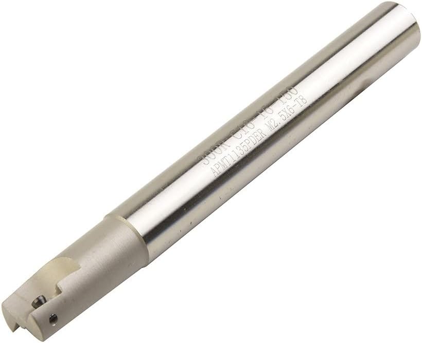 CNC Indexable End Mill Holder Set with Alloy Steel 300R C10-10 C12-12 C16-16 Toolholders and 10pcs APMT1135PDER Carbide Inserts for Metalworking