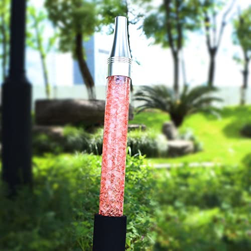 Srklxyjint 2 Pcs Hookah Ice Mouth Tip Hose Rainbow Shisha Hookah Pipe Hose Hookah Shisha Pipe For Hookah Accessories (Pink) #TOP4