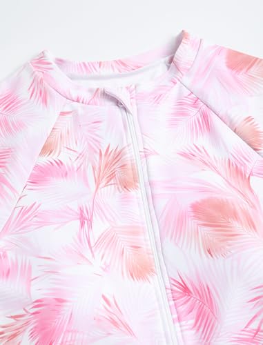 Image of ZAFUL Women's Long Sleeve Rash Guard Swimsuit One Piece Zipper Surfing Bathing Suit