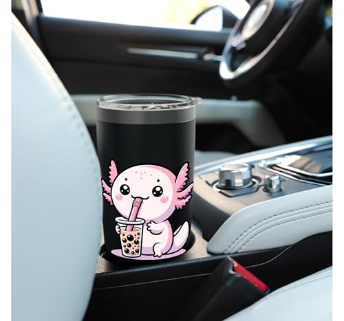 Axolotl Bubble Tea Boba Tea & Cute Anime Kawaii, filles et femmes Gobelet isotherme en acier inoxydable double paroi – vue 6
