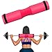 Almohadilla Barra Gimnasio Protector Almohadilla de Protección Ergonómica Cuello y Hombros Protección Almohadilla para Sentadillas y Empuje de Cadera, 45*10cm (Rose Red)