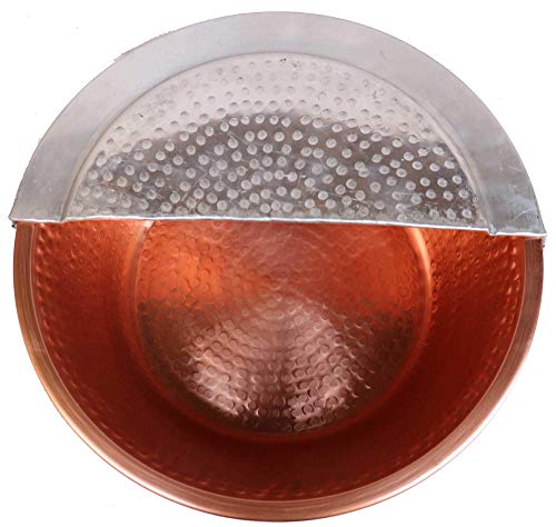 Portable Polished Copper Foot Bath Care Comfort Shower Spa Relaxation Pedicure Bowl Beauty Salon Massage Tub Basin Cauldron Pot + Nickel Footrest