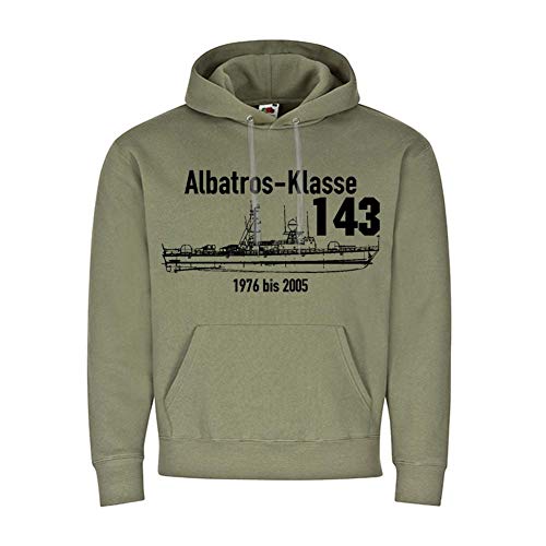 Bateau rapide Albatros Classe 143 Copytec 24804 Marine allemande en vert t-shirt large