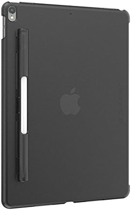 Switcheasy iPad Pro 10.5-inch Back Csae with Pencil Holder,Include HD Screen Protector, (Compatible with Smart Keyboard, Smart Cover and Apple Pencil) (Translucent Black)