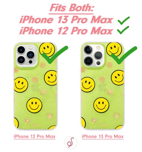 Sonix Phone Case For Iphone 13 Pro Max / 12 Pro Max | 10Ft Drop Tested | Neon Smiley Yellow #TOP4