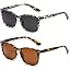 A2 Leopard/Grey+tortoise/Brown(2 Pack)