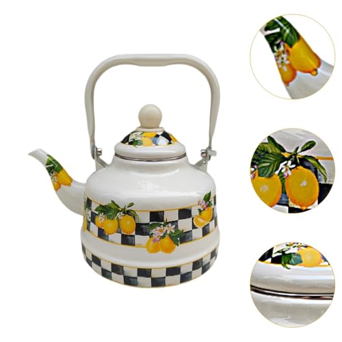Bouilloire émaillée grand format 2.5l pichet à eau résistant à la chaleur sans brûlure - 6
