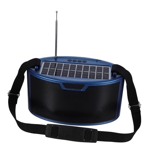 Enceinte solaire portable avec radio et antenne idéale pour le camping