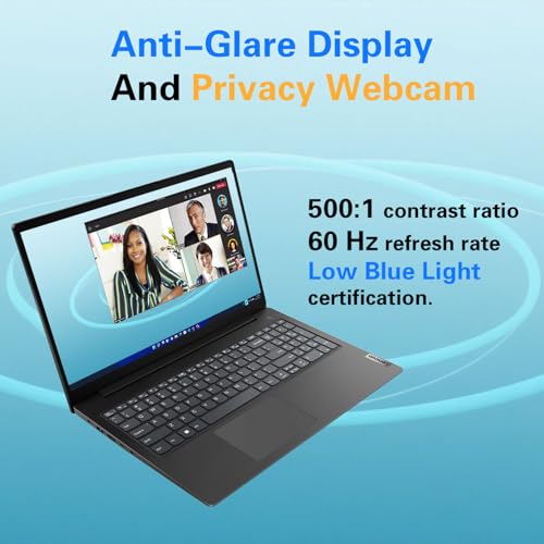 Image of Lenovo V15 Business Laptop | Intel Pentium N6000 4-Core | 15.6 inch FHD Anti-Glare(1920 x 1080) | 24GB DDR4 | 512GB PCIe SSD | WiFi-6 | Military Durable | Windows 11 Pro| Ethernet RJ-45