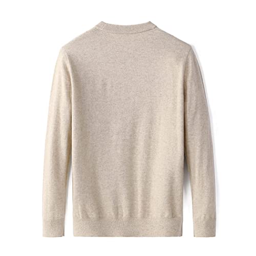 Azedssw Winter Cashmere Sweater Men's Crew Neck Pullover Knitting Autumn Cable-Knit Sweater 100% Solid Cashmere Pullover #TOP1