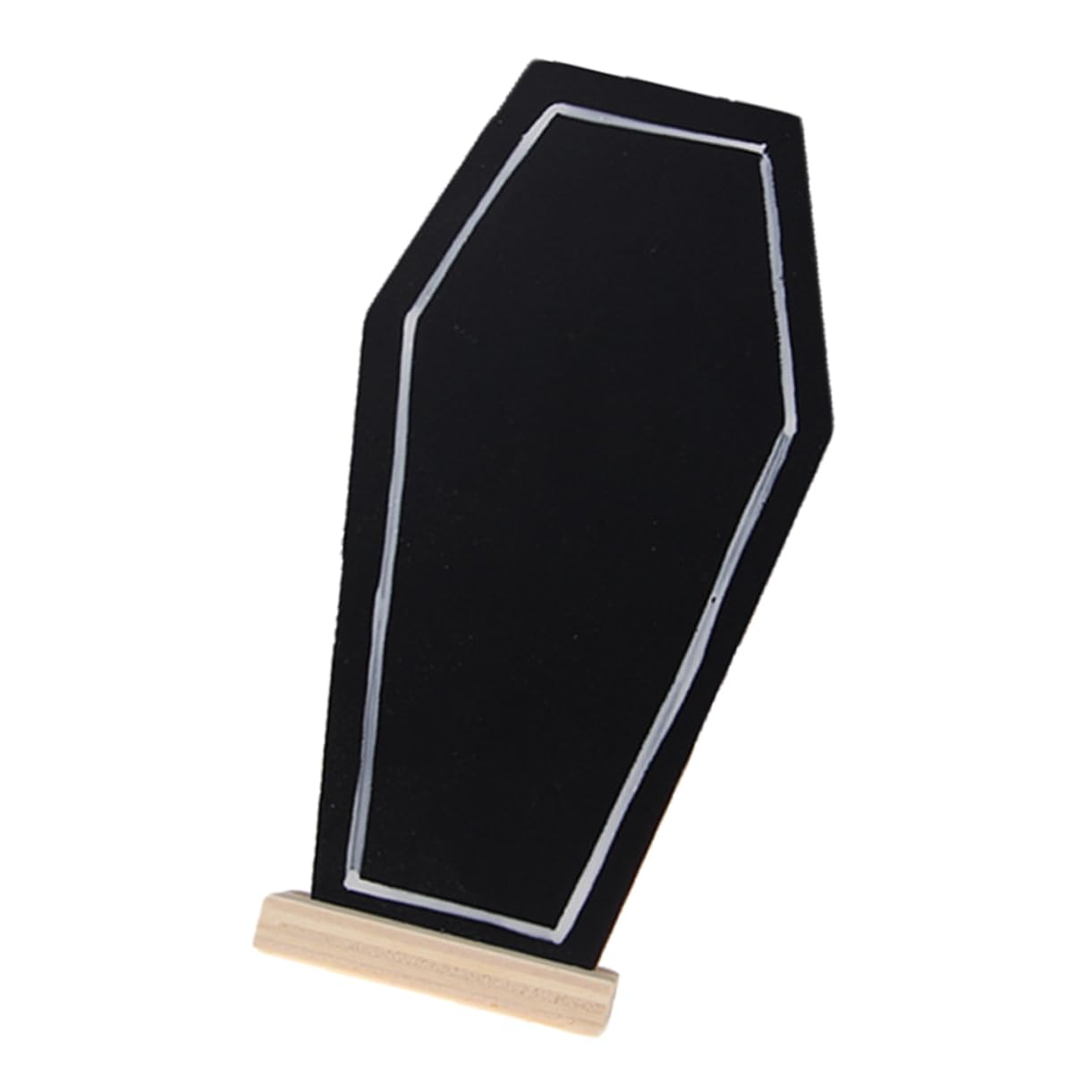 GRIRIW Tombstone Shape Decorative Mini Blackboard with Stand Vertical Chalkboard for Home Bar and Party Signage Elegant Pattern Border Design for Tabletop Decor and Food Labels