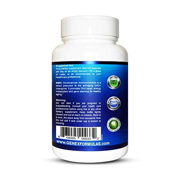 NAD+ Precursor Supplements, 250mg (3 Pack) - 99% Pure Shelf Stabilized Supplement Capsules for Increasing NAD Levels…