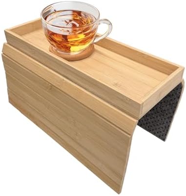 Bandeja para reposabrazos de Madera Maciza, Mesa ahorradora de Es...