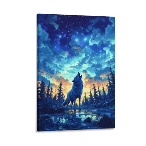 Loup murale pour habiller un mur vide de chambre et personnaliser l'espace
