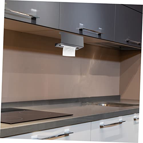Soporte para colgar papel higiénico PRETYZOOM, organizador de pared metálico negro, 2 uds 3