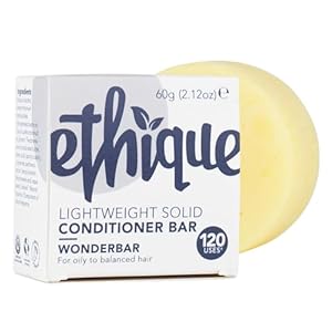Ethique Wonderbar- Lightweight Solid Conditioner Bar for Oily to Balanced Hair – Vegan, Eco-Friendly, Plastic-Free, Cruelty-Free, 2.12 oz (Pack of 1)