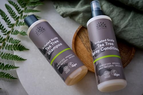Urtekram Tea Tree Spray Conditioner – Leave In - Natural & Refreshing Formula for Hair & Scalp - Moisturizes, Detangles & Soothes Itchy Scalp, 250 ml - Image 4