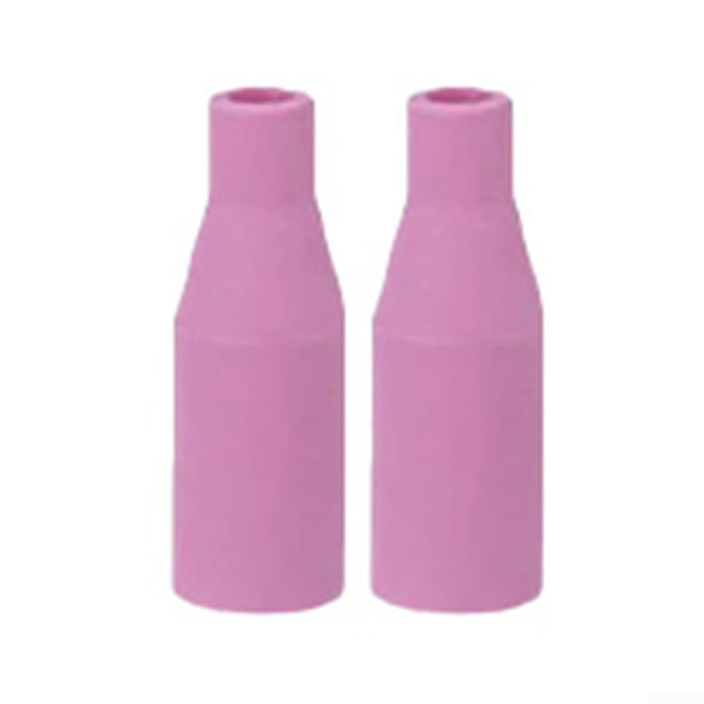 Welding Nozzles 2PCS, for 15AK Gasless Consumables for MAG Torch, Ceramic MIG Welder Shroud Replacement Spare Parts