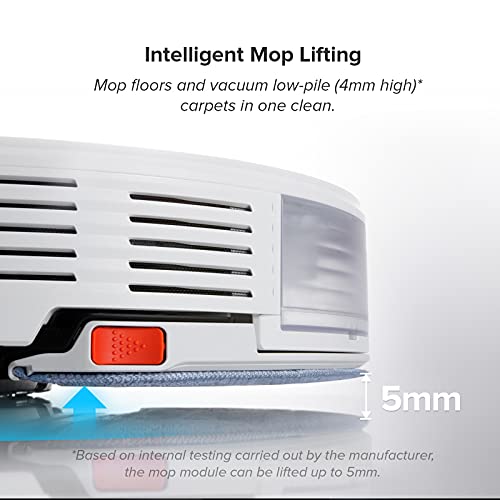 Image of roborock S7+ Robot Vacuum and Sonic Mop with Self-Empty Dock, Stores up to 60-Days of Dust, Auto Lifting Mop, Ultrasonic Carpet Detection, 2500Pa Suction, White